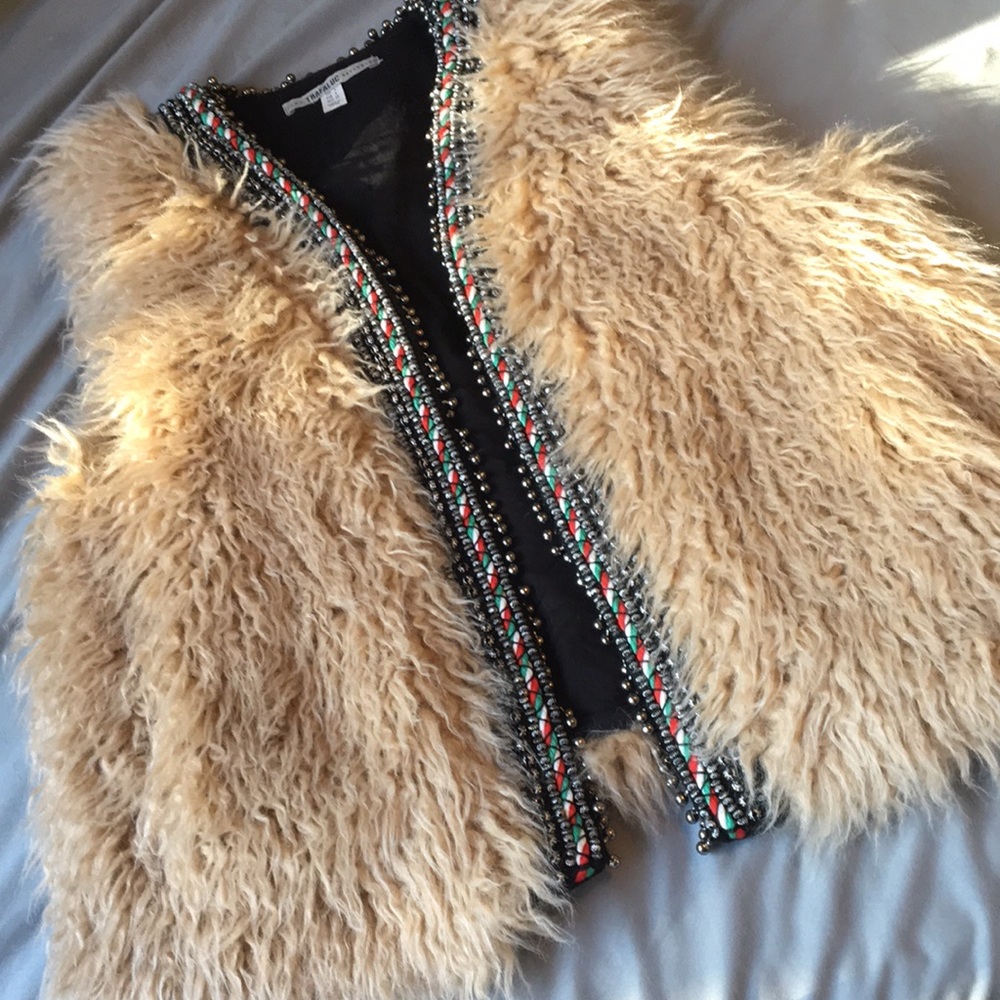 Faux fur vest